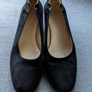 Everlane Everyday Heel Black Suede